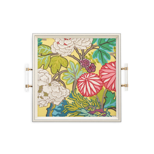 Chiang Mai Dragon in Yellow – Square Tray