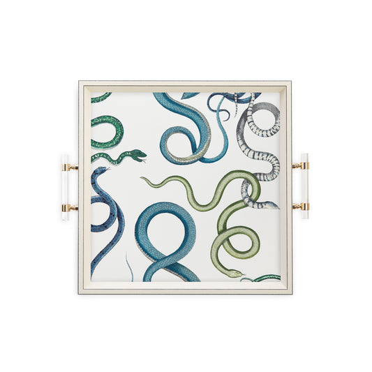 Giove in Emerald & Sapphire – Square Tray
