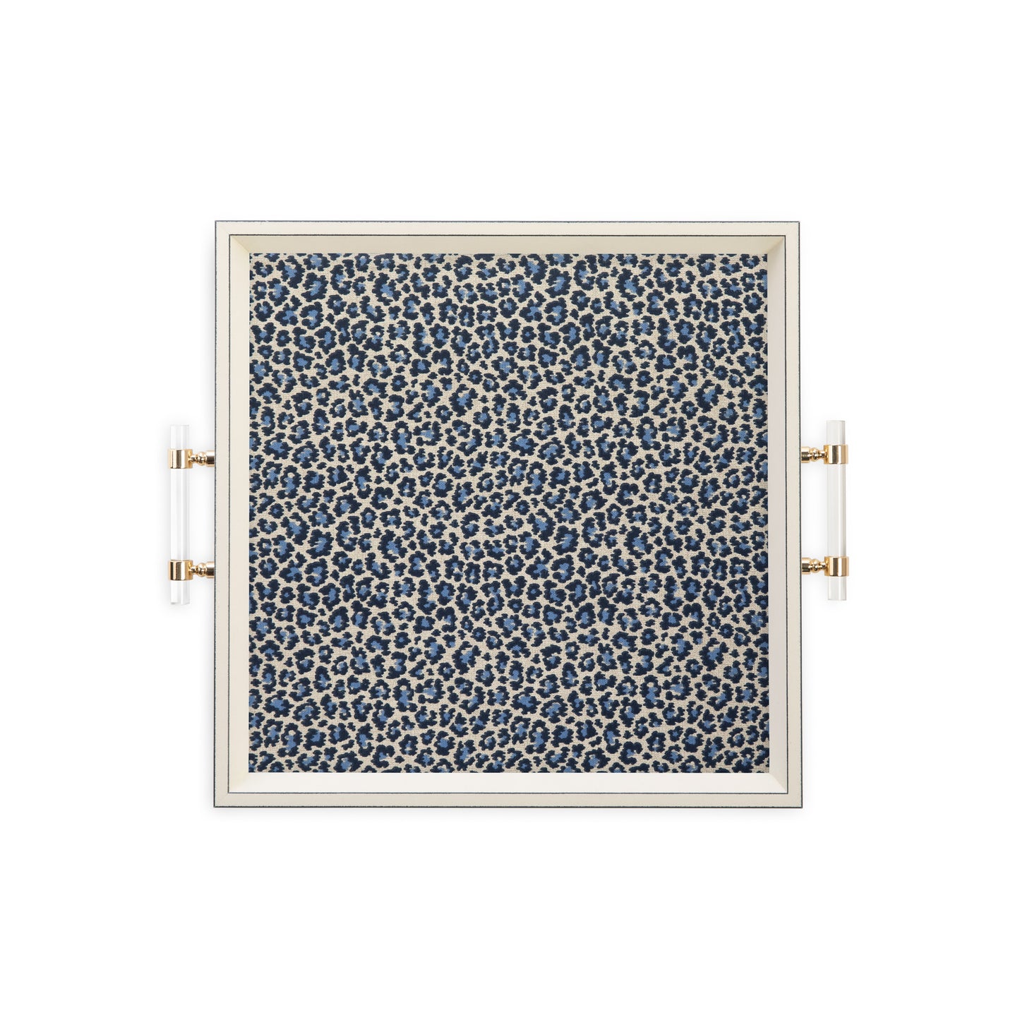 Dark Blue Leopard Print – Square